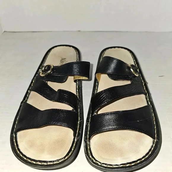 Alegria Venice Textured Sandals Black SZ US 9.5-10 EUR 40 - Picture 2 of 10